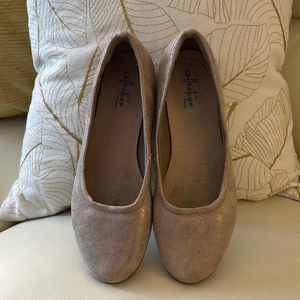 Collection by Clarks Sparkly Ballet Flats